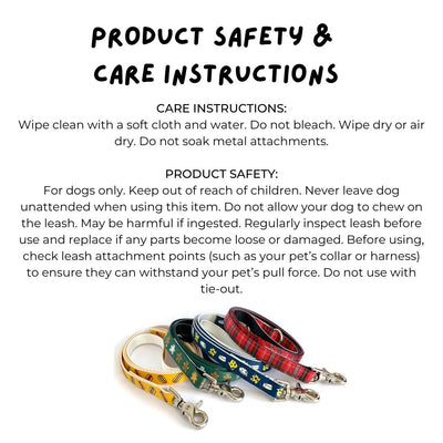 Green Plaid Dog Lead