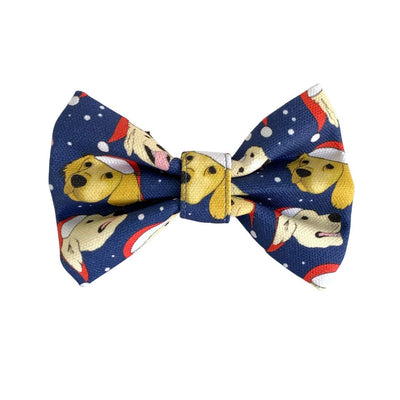 CHRISTMAS Goldie Bow Tie - Navy