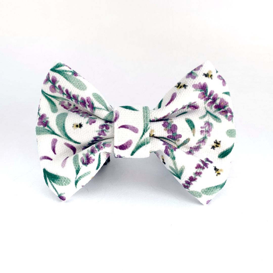 Lavender Farm Dog Bow Tie