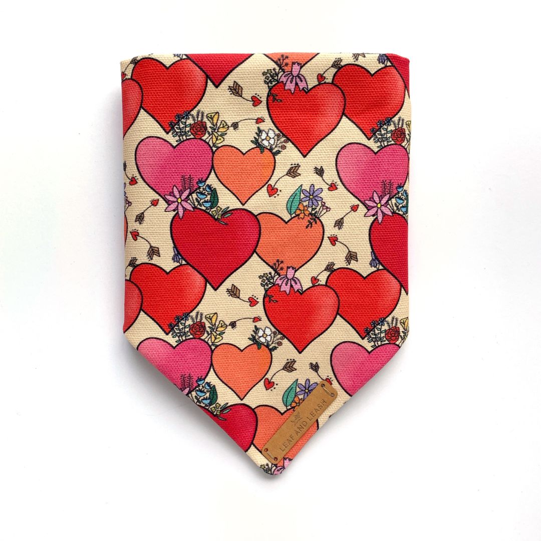 I Heart You Dog Bandana