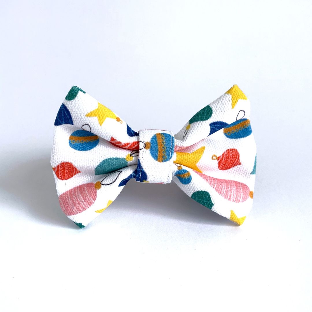 Found My Baubles Dog Bow Tie