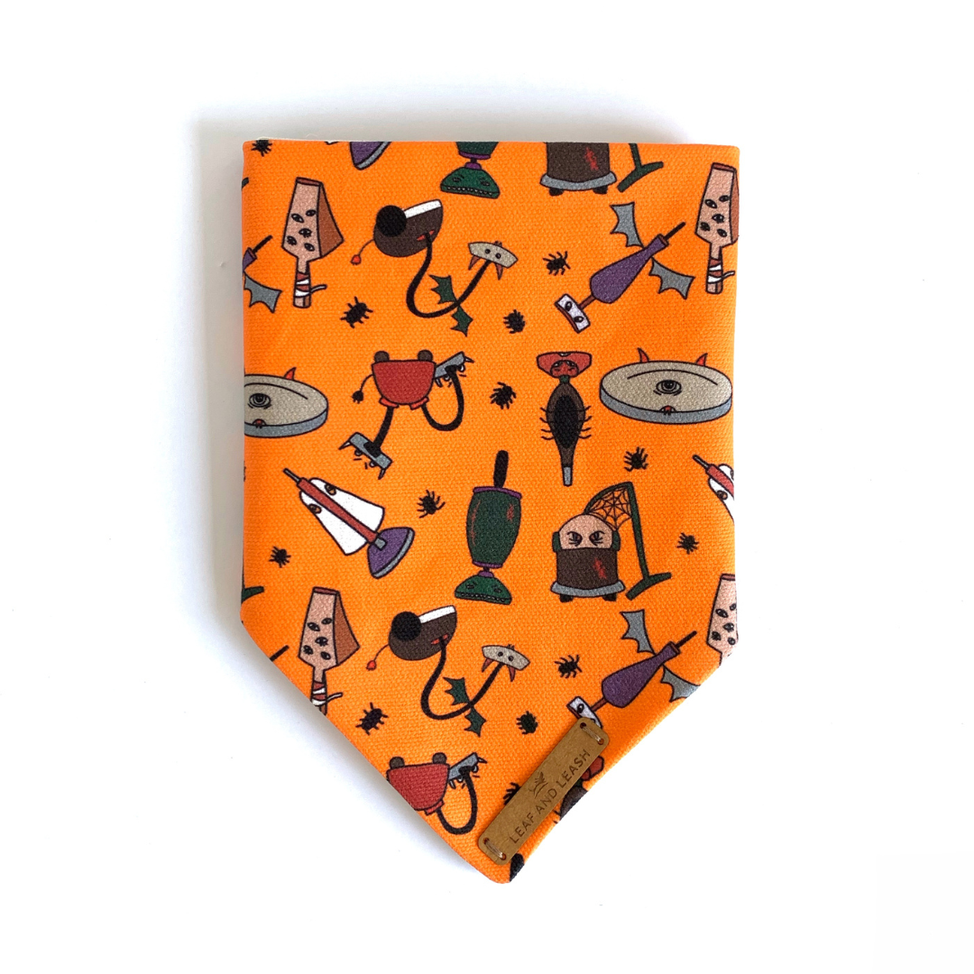 Vacuum Screamers Halloween Dog Bandana