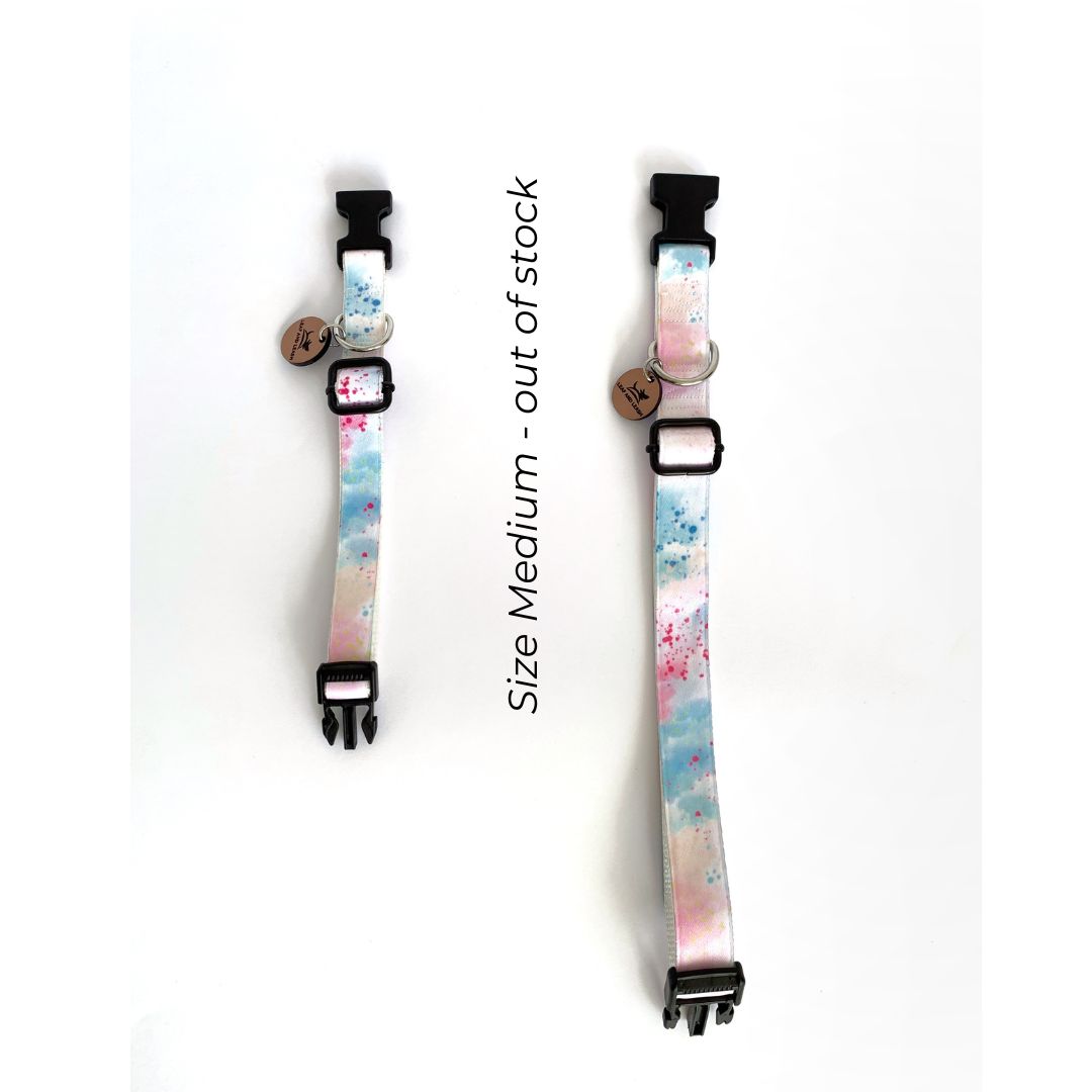 Cotton Candy Clouds Dog Collar
