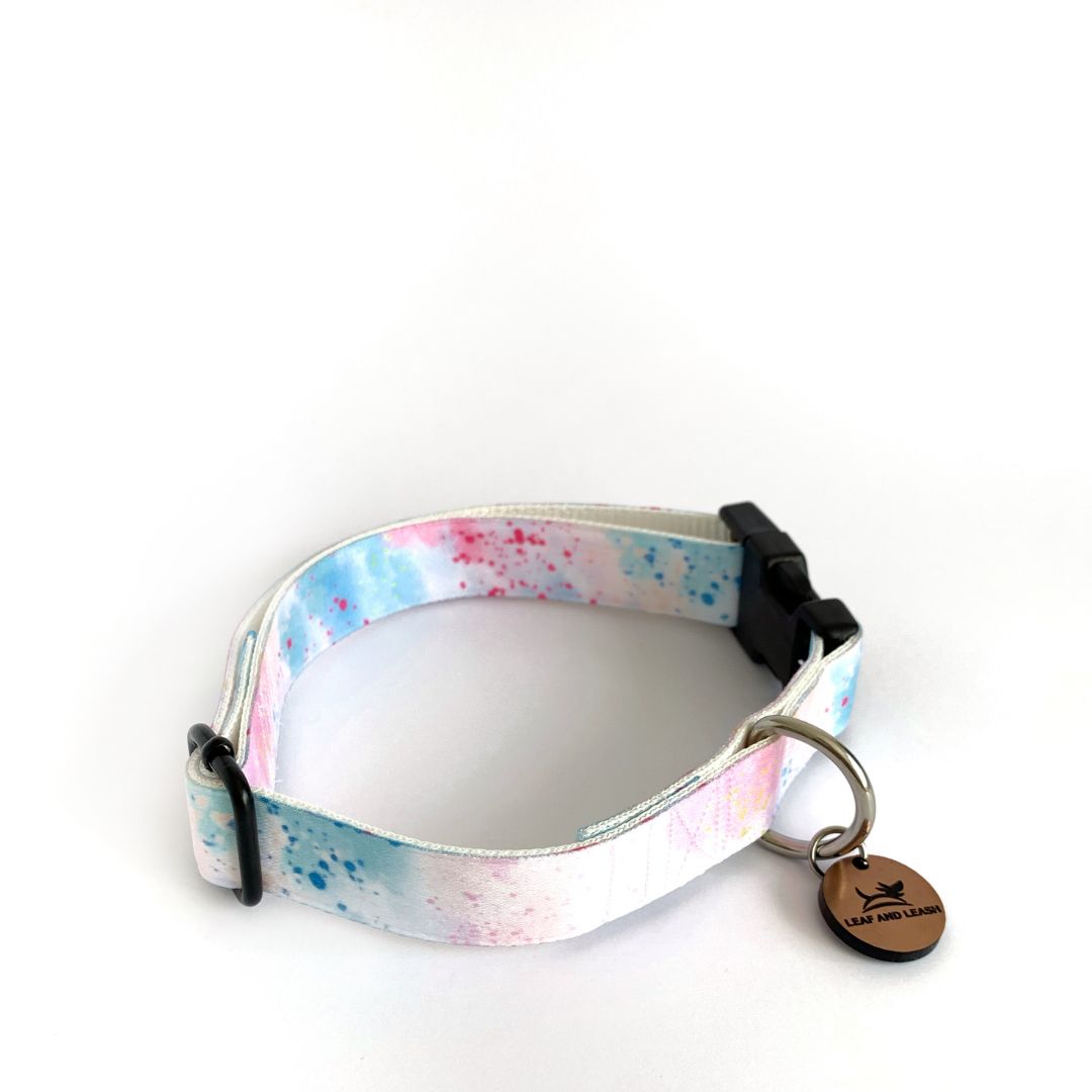 Cotton Candy Clouds Dog Collar